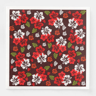 Hawaiian Christmas Hibiscus Napkin