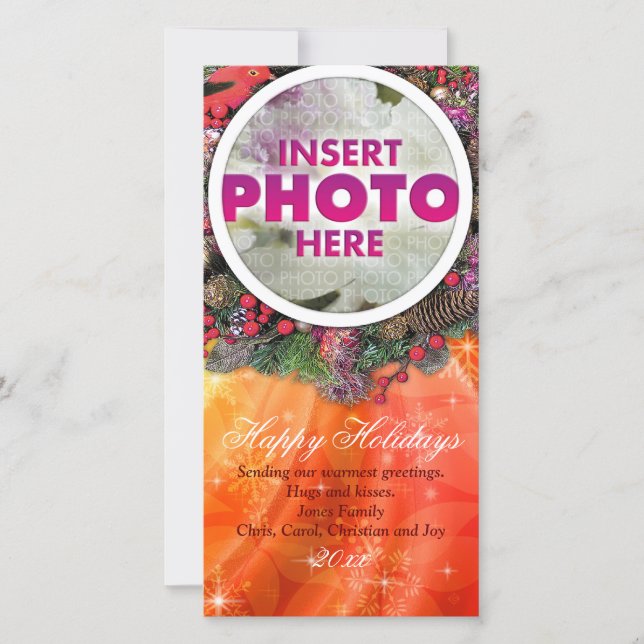 hawaiian christmas holiday card (Front)