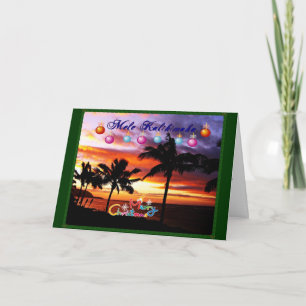 Hawaiian Christmas Holiday Card