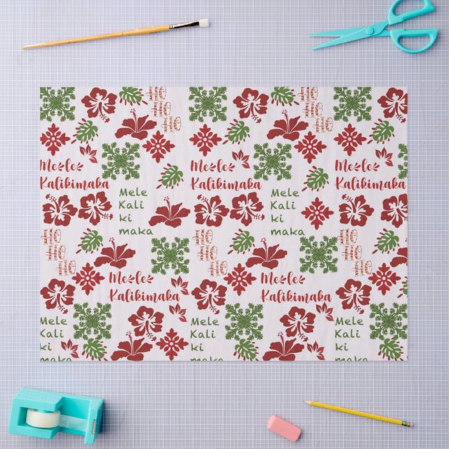 Hawaiian Christmas - Mele Kalikimaka 1 Tissue Paper (Craft)
