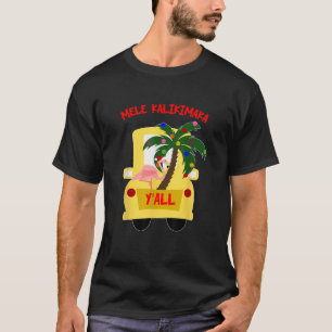 Hawaiian Christmas Mele Kalikimaka Hawaii Palm  T-Shirt