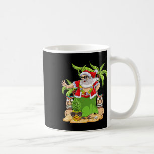Hawaiian Christmas Mele Kalikimaka Hula Dance Sant Coffee Mug