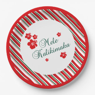 Hawaiian Christmas | Mele Kialikimaka Paper Plate