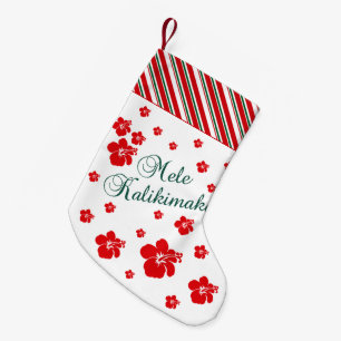Hawaiian Christmas   Mele Kialikimaka Small Christmas Stocking