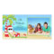 Hawaiian Christmas Santa Christmas Photo Card.