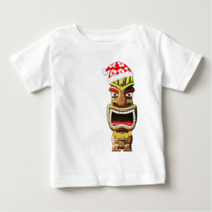 Hawaiian Christmas Santa Tiki Baby T-Shirt