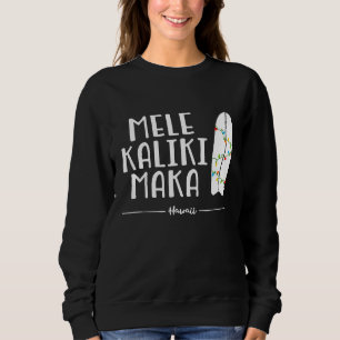 Hawaiian Christmas Shirt Mele Kalikimaka Surfboard