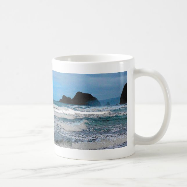 Hawaiian Coastal Island Ocean Tropical Paradise Coffee Mug (Right)