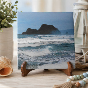 Hawaiian Coastal Island Ocean Tropical Paradise Tile