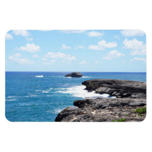 Hawaiian Coastal View Photo Magnet