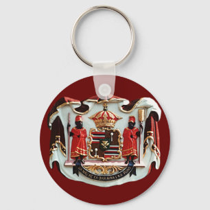 Hawaiian Coat of Arms Key Ring