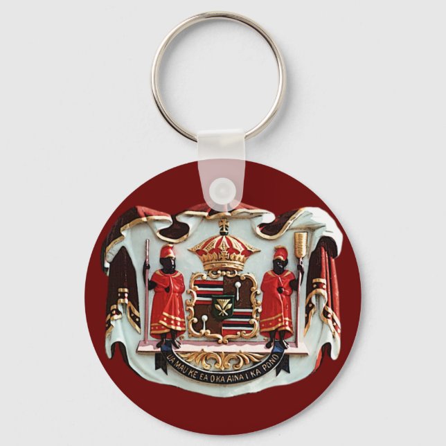 Hawaiian Coat of Arms Key Ring (Front)