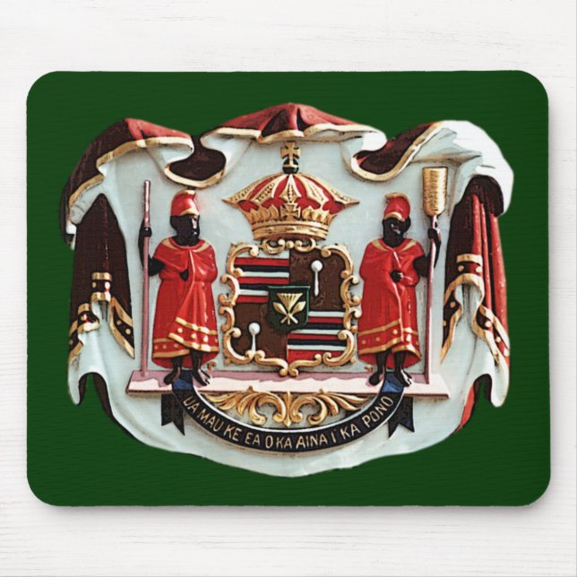 Hawaiian Coat of Arms Mouse Mat (Front)