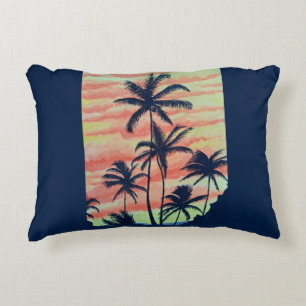 Hawaiian Coconut Palms Decorative Cushion