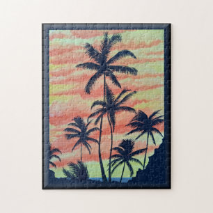 Hawaiian Coconut Palms Jigsaw Puzzle