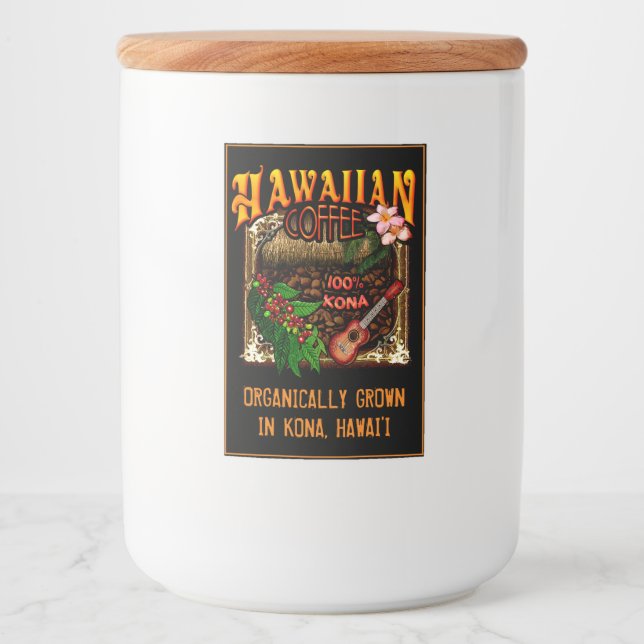 Hawaiian Coffee Food Label (Front)