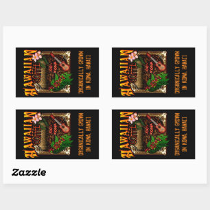 Hawaiian Coffee  Rectangular Sticker
