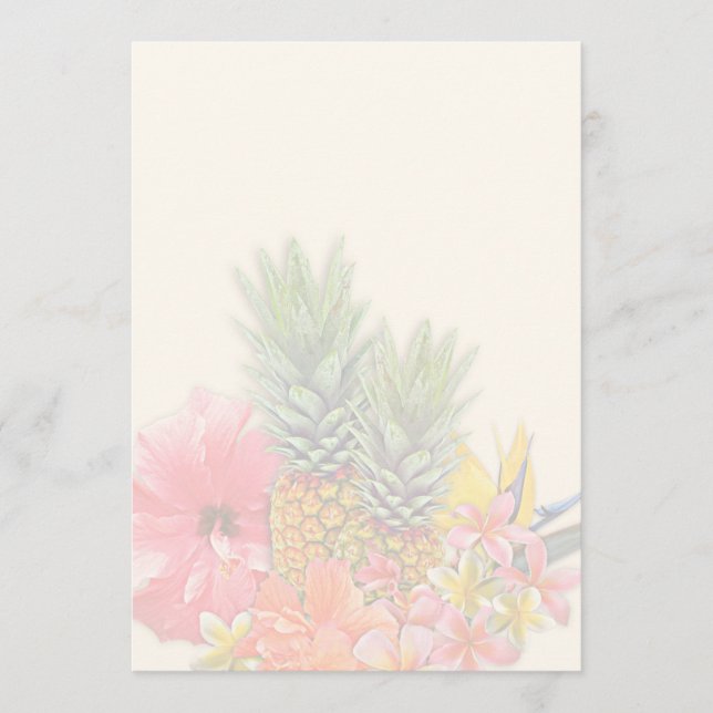 Hawaiian Collection Background Blank Programme (Front)