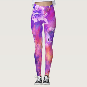 Hawaiian design leggings