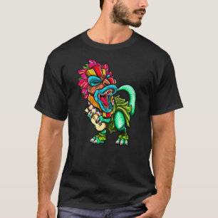 Hawaiian Dinosaur T Rex Aloha Family Tiki Luau Par T-Shirt