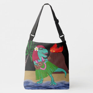Hawaiian Dinosaur Ukulele Crossbody Bag
