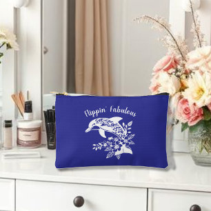 Hawaiian Dolphin Flippin' Fabulous Blue Accessory Pouch