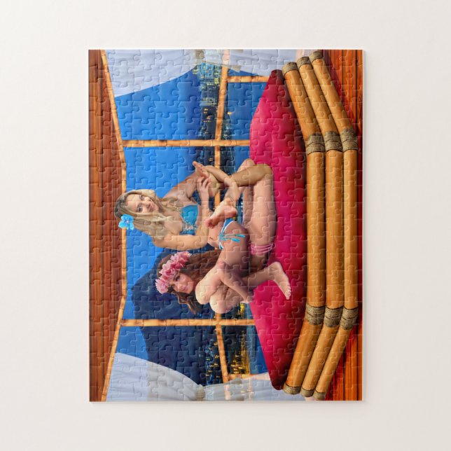 HAWAIIAN FANTASY WRESTLING JIGSAW PUZZLE (Vertical)