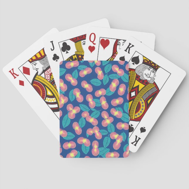 Hawaiian fashion seamless pattern playing cards (Back)
