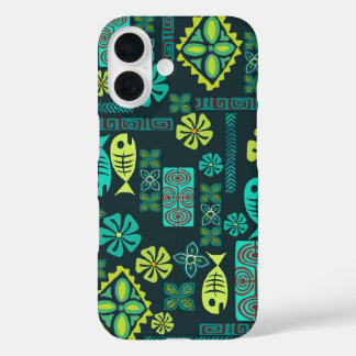 Hawaiian Fish and Flower Icons Phone Case