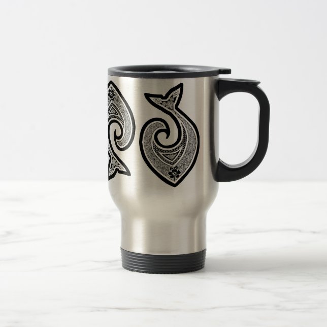 Hawaiian Fish Hook Travel Mug (Right)