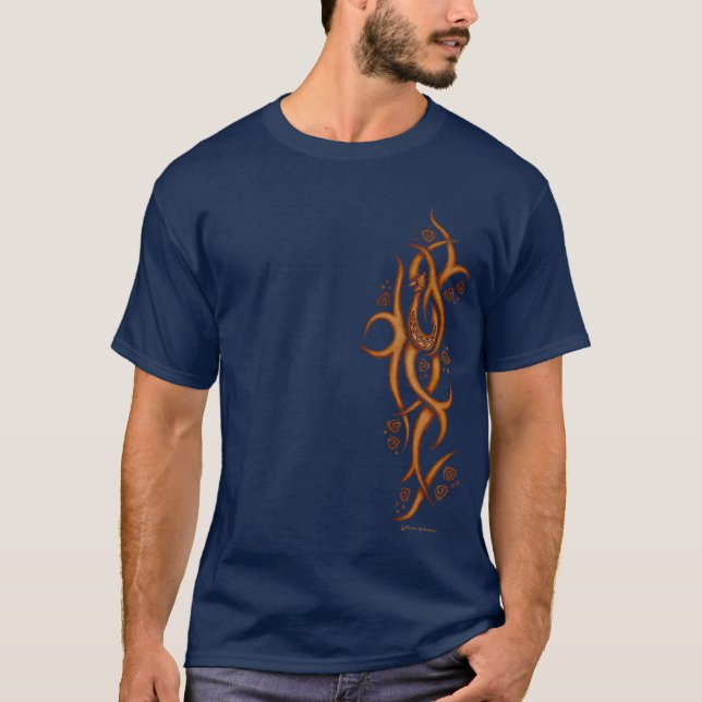 Hawaiian Fish Hook Tribal T shirt (Front)
