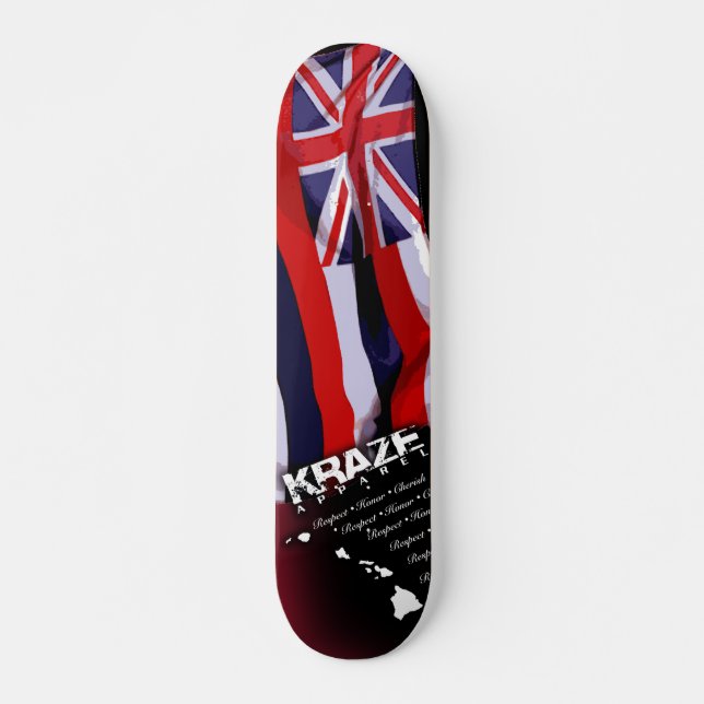 Hawaiian Flag 2 Skateboard (Front)