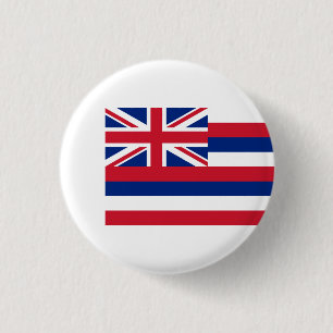 Hawaiian Flag, Flag of Hawaii 3 Cm Round Badge