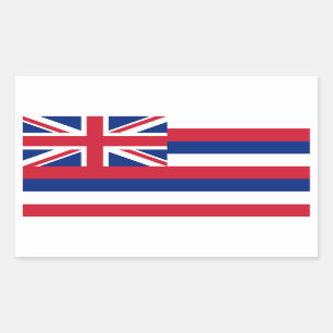 Hawaiian Flag, Flag of Hawaii Rectangular Sticker