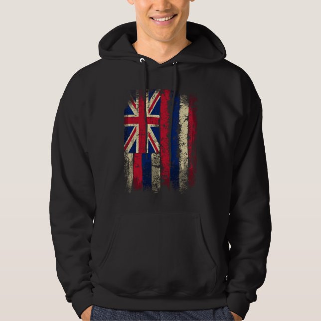 Hawaiian Flag Hawaii Hoodie (Front)