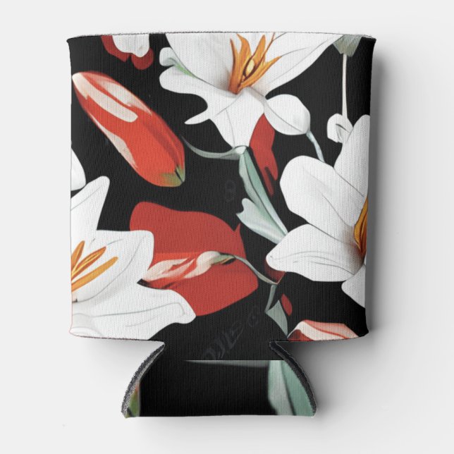 Hawaiian floral can cooler (Front)