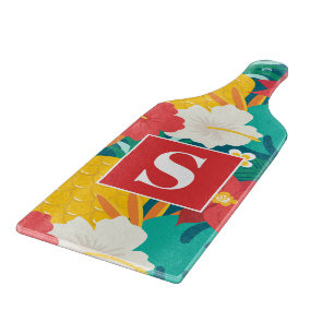 Hawaiian Floral Cutting Board