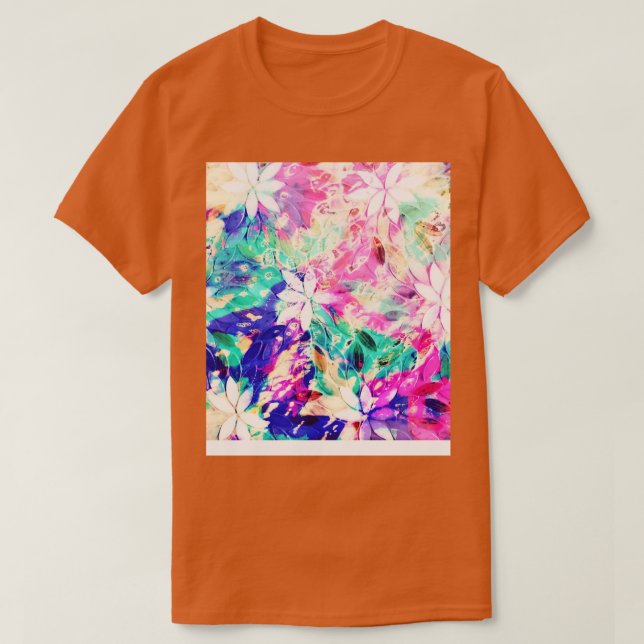 Hawaiian Floral Design TShirt (Design Front)