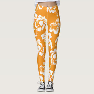 Hawaiian Floral Pattern Leggings