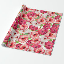 Hawaiian Floral Wrapping Paper