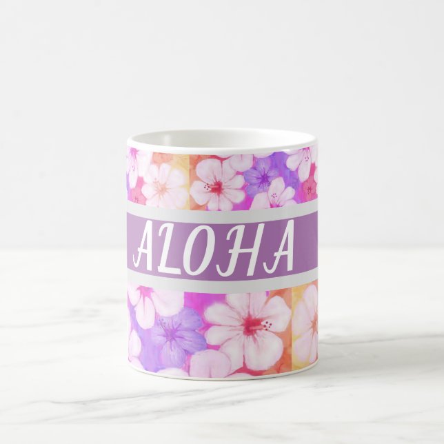 Hawaiian Flower Aloha 01  Coffee Mug (Center)