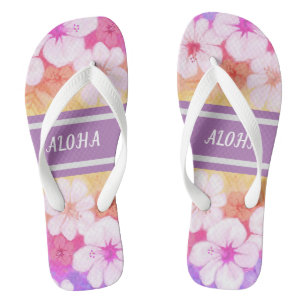 Hawaiian Flower Aloha 01 Flip Flops