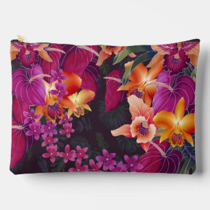 Hawaiian Flower Frenzy Travel Bag