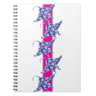 Hawaiian-Flower-Manta-Rays Notebook