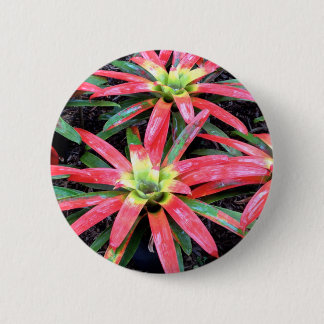 Hawaiian Flower Round Button