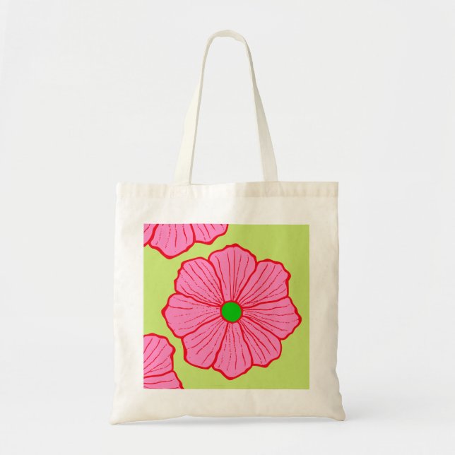 Hawaiian Flower Tote Bag (Front)