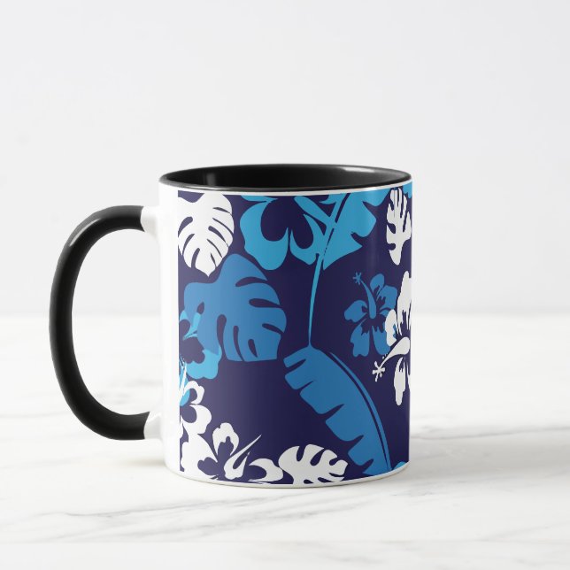 Hawaiian Flowers And Plants Mug (Left)