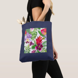 Hawaiian flowers jumbo tote bag