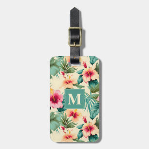 Hawaiian Flowers Luggage Tag