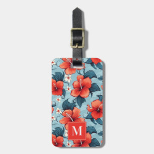 Hawaiian Flowers Luggage Tag